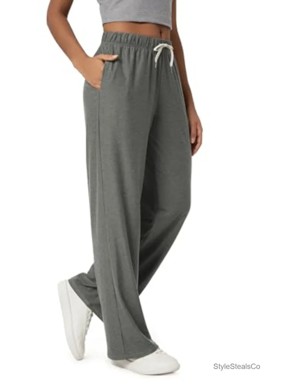 Pajama Lounge Pants with Pockets, Ultra-Soft Straight Leg, Relaxed Fit with